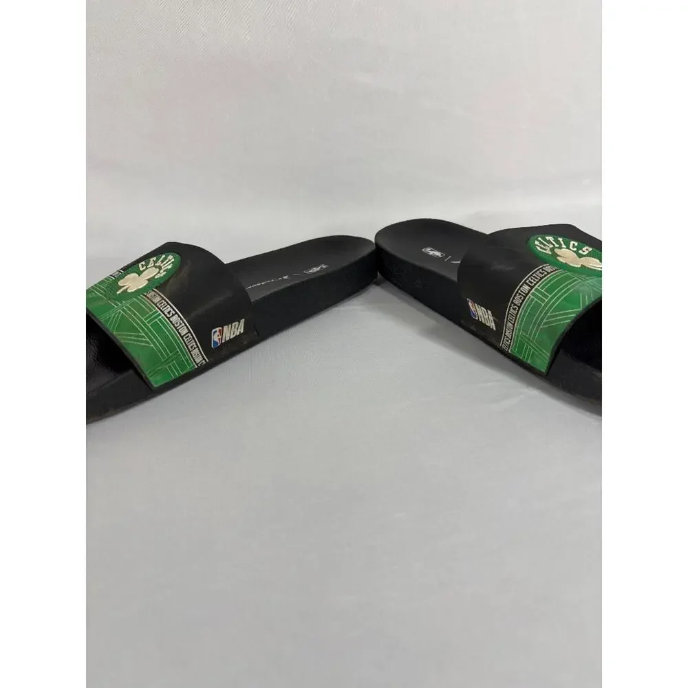 Rider x NBA Boston Celtics Slide Sandals Black Green Men's 9